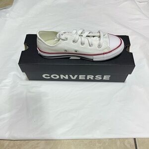 Converse Kids White and Red Sneakers
